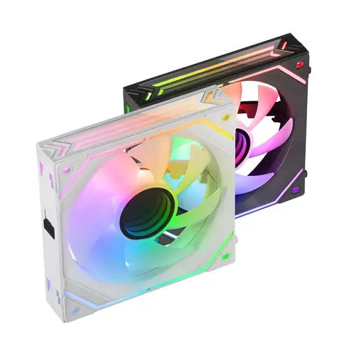 MF-LINKFINITY Blanco, Ventilador Modular PWM 120mm, Sistema de Conexión LINKFINITY, Iluminación Infinity Mirror ARGB 360º, Ultra-silencioso 12dB - Imagen 2