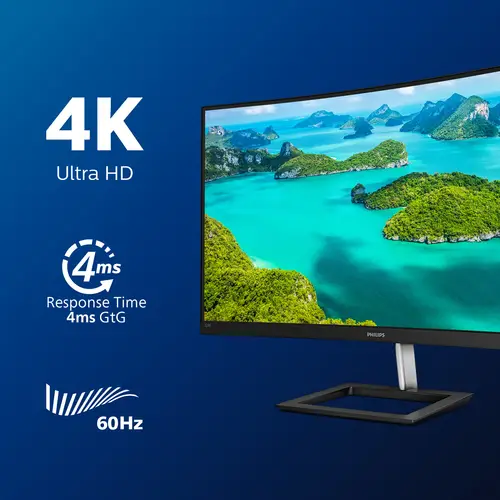 E Line 328E1CA/00 LED display 80 cm (31.5") 3840 x 2160 Pixeles 4K Ultra HD LCD Negro - Imagen 3