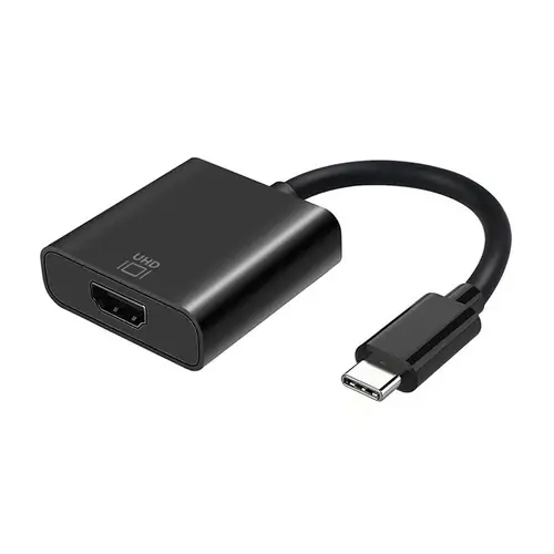 Conversor USB-C a HDMI 4k@60Hz, USB-C/M-HDMI/H, Negro, 15cm - Imagen 1