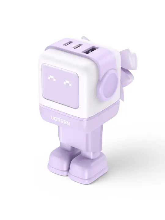 Nexode RG 65W 3-Port GaN Ordenador portátil, Teléfono móvil, Ratón, Portátil, Batería portátil, Teléfono Rosa Corriente alterna Carga rápida Interior