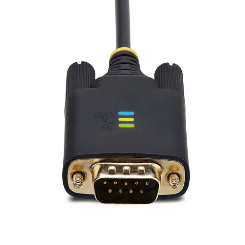 2P6FFC-USB-SERIAL cambiador de género para cable USB-A 2 x DB-9 RS-232 Negro, Gris - Imagen 5