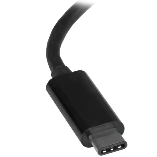 Adaptador de Red Ethernet Gigabit USB-C - Adaptador externo USB 3.0 a RJ45 - USB Tipo C a Ethernet - Negro - Imagen 2