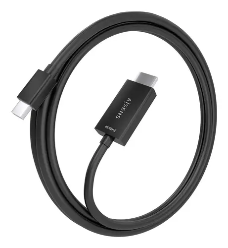 Cable conversor MINI DP a HDMI 4K@60Hz, MINI DP/M-HDMI/M, Negro, 2.0m - Imagen 2