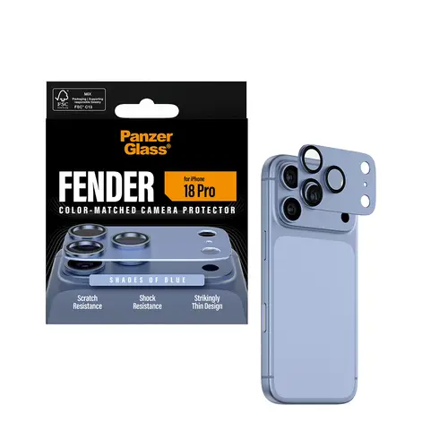 ® Fender Camera Lens Protector Shades of Blue iPhone 18 Pro Protector de pantalla 1 pieza(s) - Imagen 5