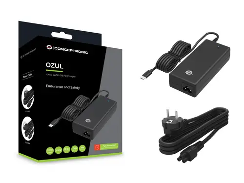OZUL03BE adaptador e inversor de corriente Interior 100 W Negro - Imagen 5