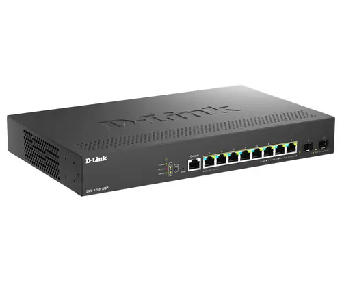 DMS-1250-10SP/E switch Gestionado 2.5G Ethernet (100/1000/2500) Energía sobre Ethernet (PoE) Negro - Imagen 2
