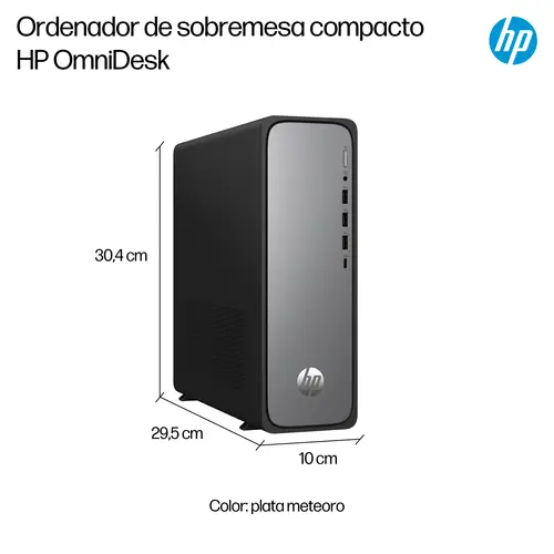 OmniDesk Slim Desktop S03-0009ns PC Intel® Core i5 i5-14400 16 GB DDR5-SDRAM 512 GB SSD Windows 11 Home Torre Plata - Imagen 6