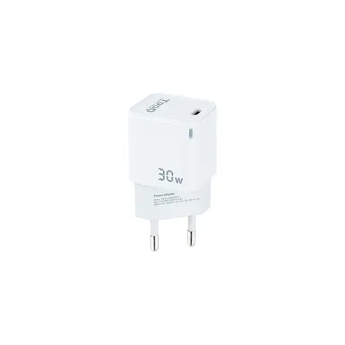 Cargador de Pared GAN USB-C/PD 30W, Blanco - Imagen 1
