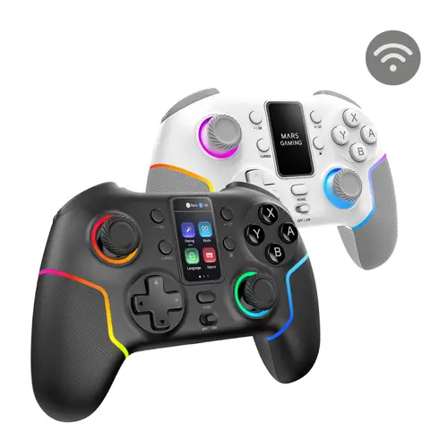 MARS GAMING GAMEPAD MGPV3 2.4GPRO RGB BLACK - Imagen 3