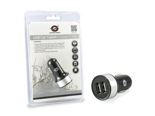 CUSBCAR2A cargador de dispositivo móvil Plata Auto - Imagen 5