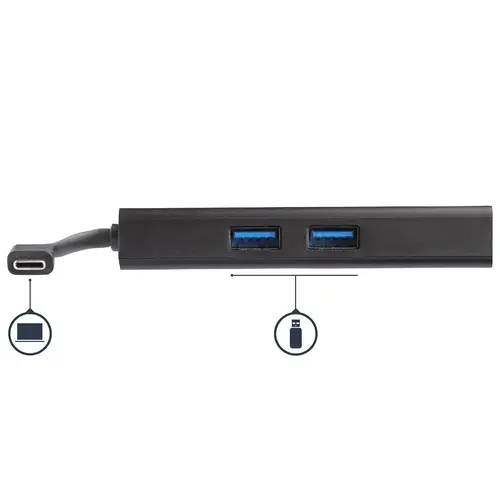 Adaptador Multipuertos USB-C - Docking Station Portátil USB-C 4K HDMI - con Entrega de Potencia de 60W - GbE - Hub 2x USB-A 3.0- Mini Dock Portátil USB Tipo C para Portátiles - Imagen 4