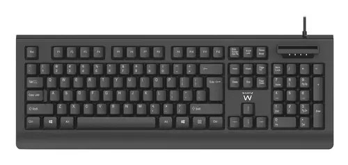 EW3286 teclado Universal USB QWERTY Español Negro - Imagen 1