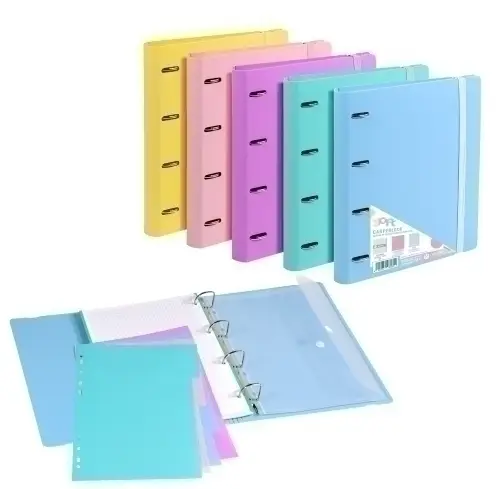 CARPEBLOC CARCH.SOFT PP A4 4AN.100 H AZU - Pack de 4 unidades