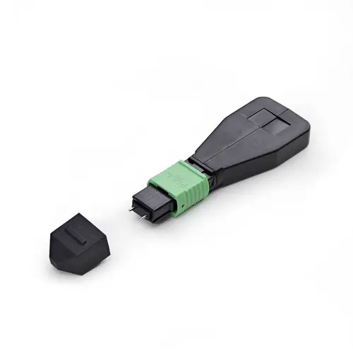 Adaptador Bucle Invertido MPO-8 Monomodo 9/125 MPO/MTP Macho - Probador Bucle Invertido MPO/MTP Macho - Probador de Conector MPO/MTP-APC de Fibra Óptica - Imagen 1