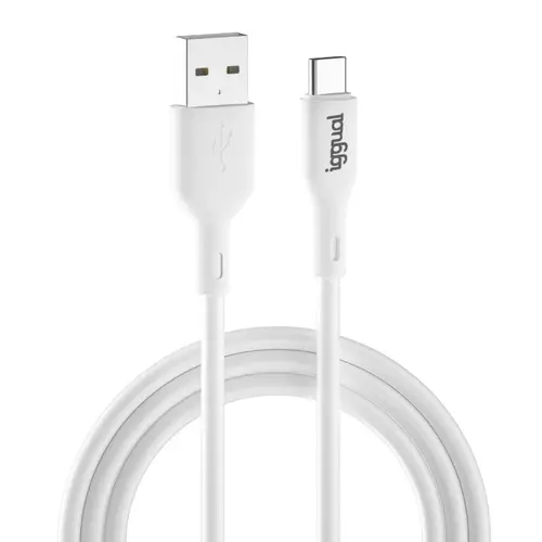 Cable USB-A/USB-C 100 cm blanco Q3.0 3A - Imagen 1