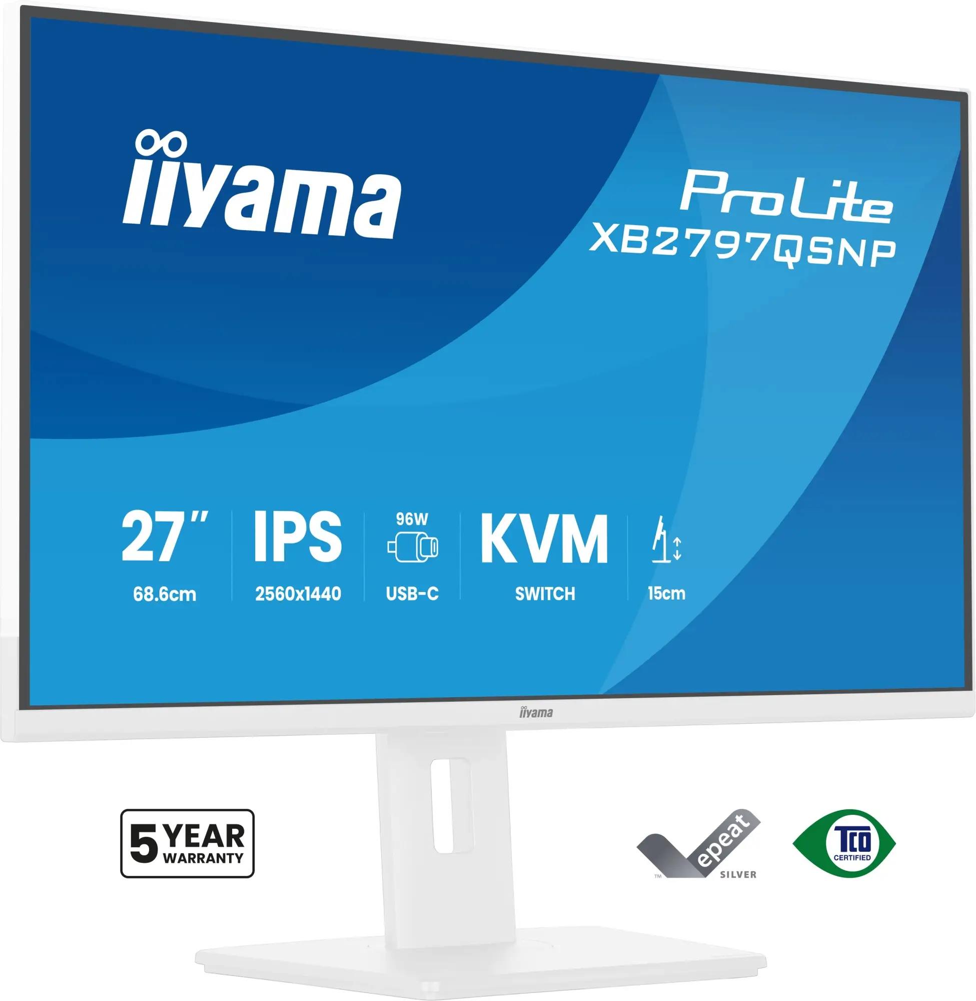 ProLite XB2797QSNP-W1 pantalla para PC 68,6 cm (27") 2560 x 1440 ..