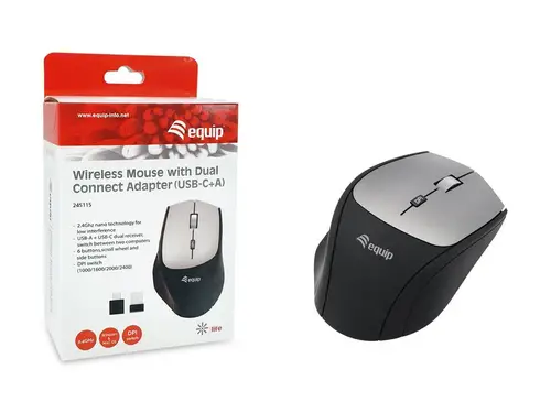 245115 ratón Oficina mano derecha RF inalámbrico Óptico 2400 DPI - Imagen 7