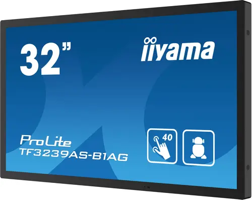TF3239AS-B1AG pantalla de señalización Pantalla plana para señalización digital 80 cm (31.5") LED 500 cd / m² 2.4K Ultra HD Negro Pantalla táctil Procesador incorporado Android 24/7 - Imagen 5
