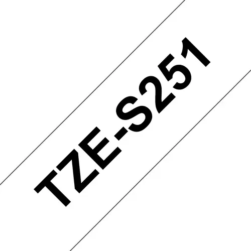 TZE-S251 cinta para impresora de etiquetas Negro sobre blanco TZ - Imagen 1