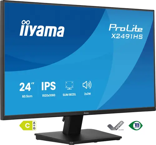 ProLite X2491HS-B1 pantalla para PC 60,5 cm (23.8") 1920 x 1080 Pixeles Full HD LCD Negro - Imagen 1