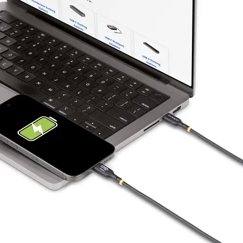 Cable de Carga USB-C de 3m - Cable USB Tipo C - Certificación USB-IF - PD de 240W EPR - Cable USB 2.0 USB-C de Carga para Portátiles - Recubrimiento de TPE - Macho a Macho - Imagen 7