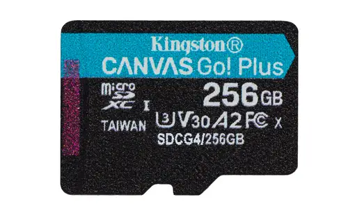 Tarjeta microSDXC Canvas Go Plus Gen4 de 256 GB, 200 MB/s, A2 U3 V30 y adaptador - Imagen 2