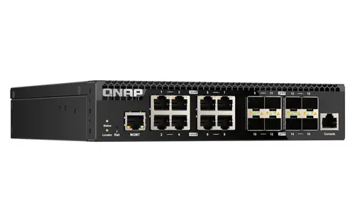 QSW-M3216R-8S8T switch Gestionado L2/L3 10G Ethernet (100/1000/10000) 1U Negro - Imagen 3