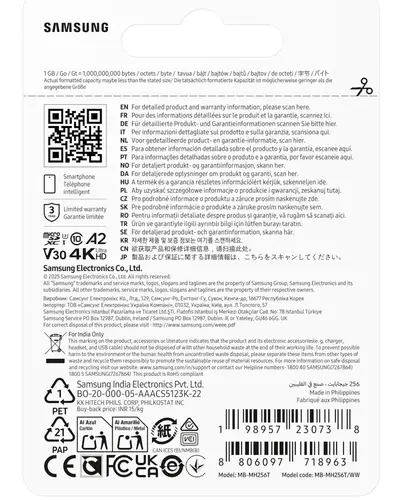 MB-MH256T/WW memoria flash 256 GB MicroSDXC UHS-I - Imagen 3