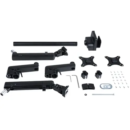 Brazo de Soporte para Dos Monitores - Base Soporte de Movimiento Articulado y Altura Ajustable para 2 Monitores VESA de hasta 32 Pulgadas 8kg - Grommet o Mordaza - Imagen 11