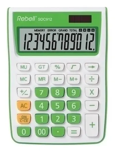 CALCULADORA MESA REBELL 12 DIG. 912 VE