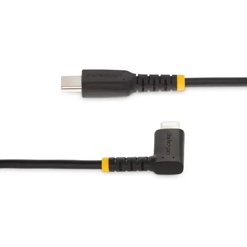 Cable de 1m USB-C a Lightning - Cable USB 2.0 a Lightning Acodado - Cable USB Tipo C a Lightning - Cable de Carga - Cable Lightning con Certificación MFi para iPhone - Imagen 3