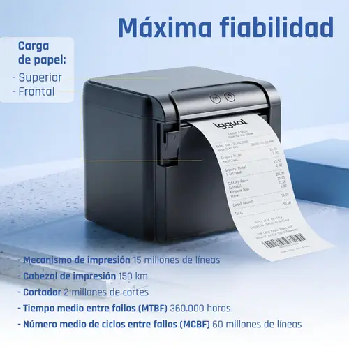 Impresora Térmica TP9000 USB+RJ45(RS232)+Ethernet - Imagen 17