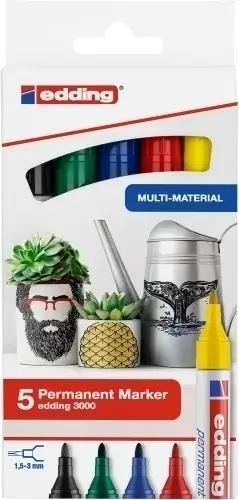 ROTUL.EDDING 3000 BASICOS PACK 5