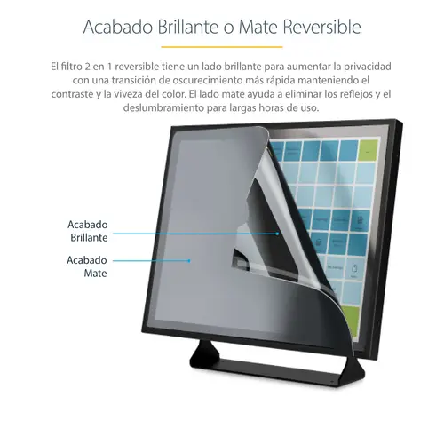 Filtro de Privacidad de 19 Pulgadas 5:4 para Monitor - Pantalla de Privacidad Protector Anti Brillo - Anti Luz Azul con Reducción del 51% - Ángulo de +/- 30° - Imagen 10