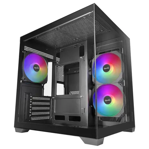 MCVIEW3 carcasa de ordenador Mini Tower Negro - Imagen 1