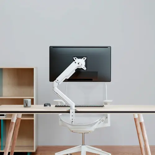 Soporte de Mesa Eco Contrapeso Giratorio e Inclinable para Monitor/TV 9kg (3 PIVOTES, 1 BRAZO) de 17-32, Blanco - Imagen 5