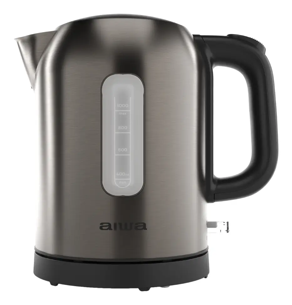KOTAN tetera eléctrica 1 L 2200 W Acero inoxidable, Negro