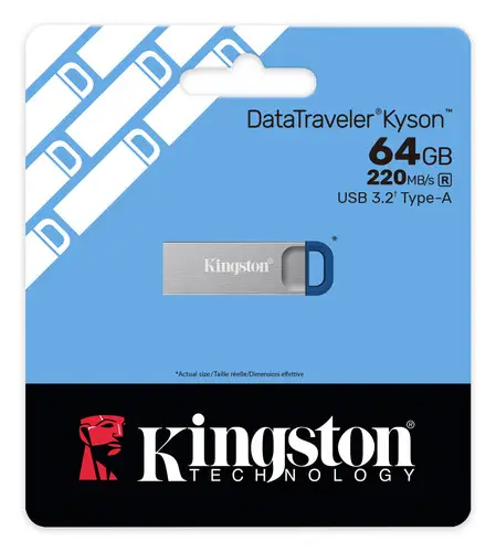 DataTraveler 64GB ® Kyson, USB 3.2 Gen 1 metálico, 220 MB/s - Imagen 5
