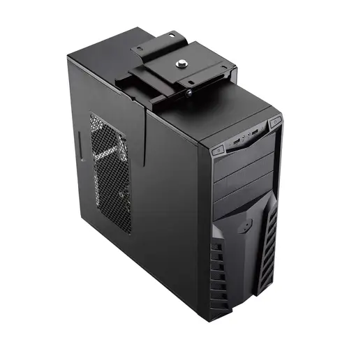 Soporte Giratorio y Altura Personalizable para CPU por Debajo de Escritorio con Mango de Bloqueo Fácil - Imagen 3