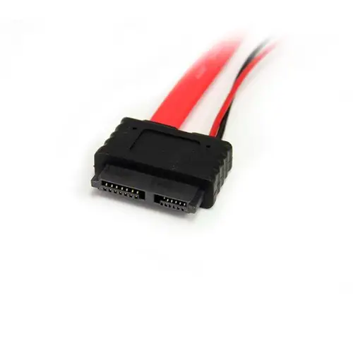 Adaptador Cable SATA Slimline Línea Delgada 13 Pines a Molex Macho LP4 y SATA - Imagen 2