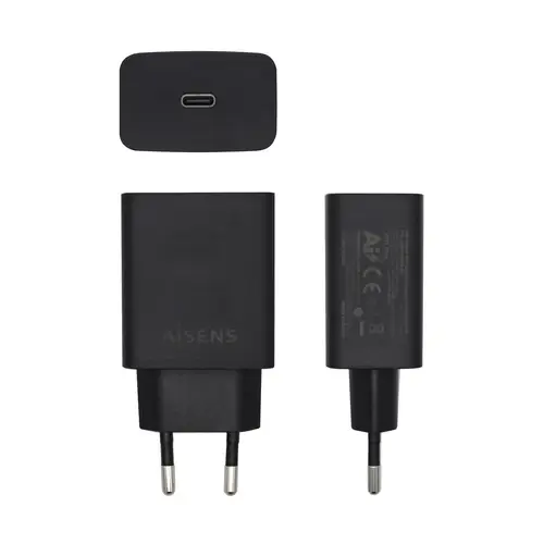 Cargador USB-C PD 3.0 1 Puerto 1x USB-C 20 W, Negro - Imagen 2