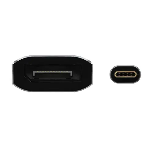 Conversor Aluminio USB-C a Displayport 8K@60Hz, USB-C/M-DP/H, Negro, 15cm - Imagen 3