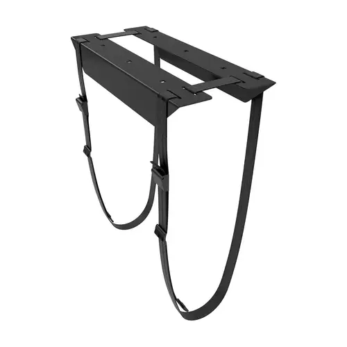 Soporte para CPU Debajo de Escritorio con Correa, Negro - Imagen 1