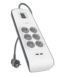 BSV604vf2M Blanco 6 salidas AC 2 m