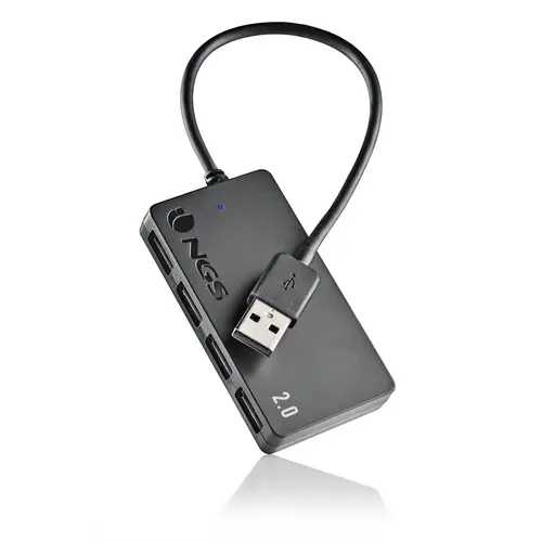 IHUB4 TINY USB 2.0 480 Mbit/s Negro - Imagen 2