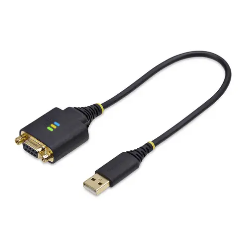 Cable Adaptador USB a Módem Nulo Serie DCE de 30cm - con Retención COM - FTDI - RS232 - con Tornillos/Tuercas Intercambiables - Windows/macOS/Linux - Imagen 1