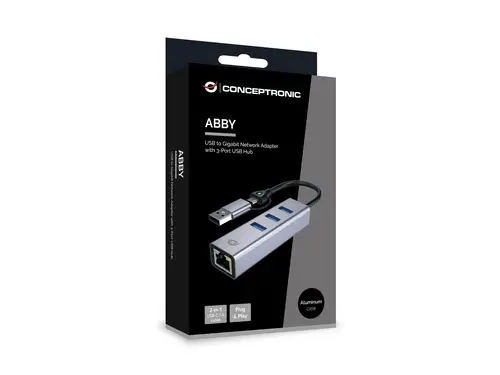 ABBY25G base para portátil y replicador de puertos Alámbrico USB 3.2 Gen 1 (3.1 Gen 1) Type-A + Type-C Gris - Imagen 5