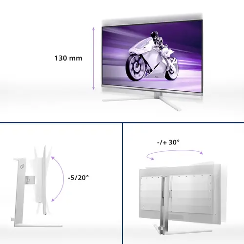 Evnia 8000 32M2N8900/00 pantalla para PC 80 cm (31.5") 3840 x 2160 Pixeles 4K Ultra HD QD-OLED Blanco - Imagen 13