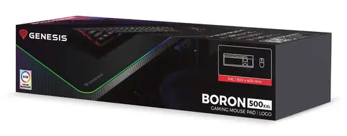 Boron 500 XXL RGB Alfombrilla de ratón para juegos Negro - Imagen 3