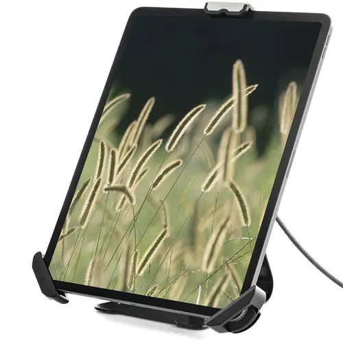 Soporte Seguro para Tablet con Cable de Seguridad con Candado K-Slot - Base para Tablets de 7,9 a 13 Pulgadas - Soporte Universal Ajustable de Sobremesa para Tablet - Soporte Antirrobo - Imagen 11